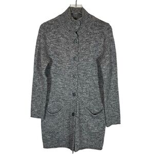 J.JILL Women's Medium Grey Long Sweater Cardigan